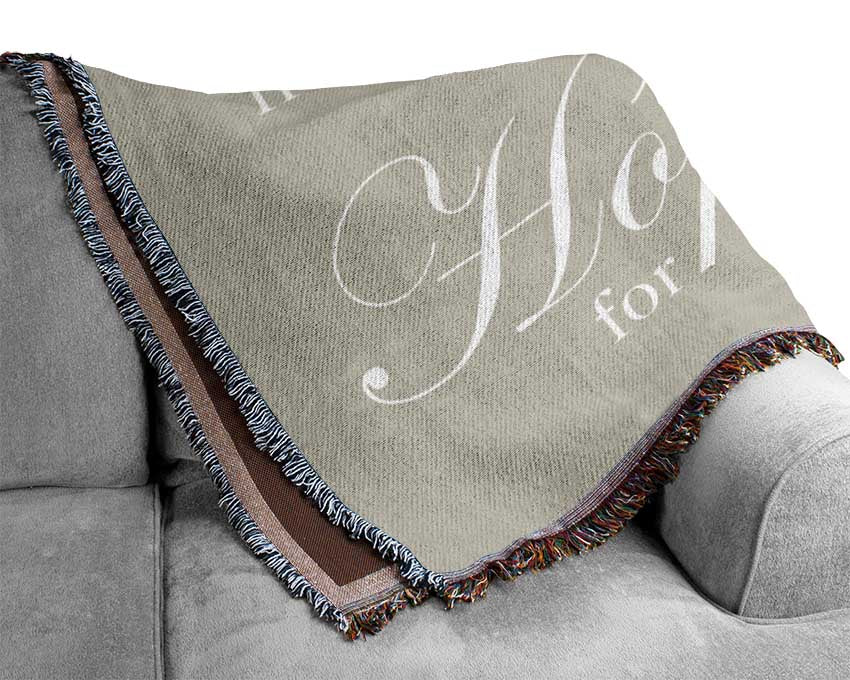 Home Quote Learn Live Hope Pink Woven Blanket