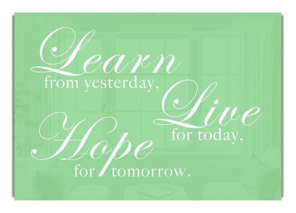 Learn Live Hope Green