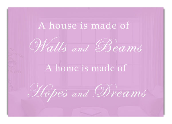 Walls and Beams Hopes and Dreams Pink