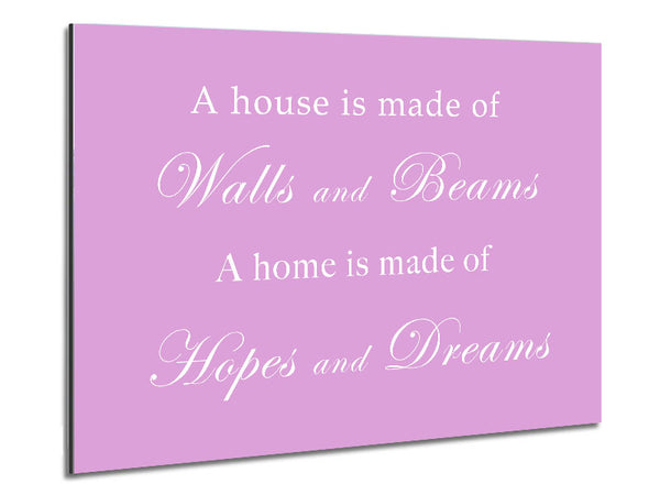 Home Quote Walls n Beams Hopes n Dreams Pink