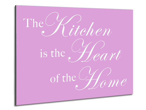 Kitchen Quote The Kitchen Is The Heart Of The Home Pink