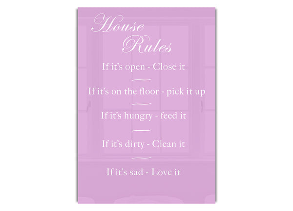 House Rules 2 Pink