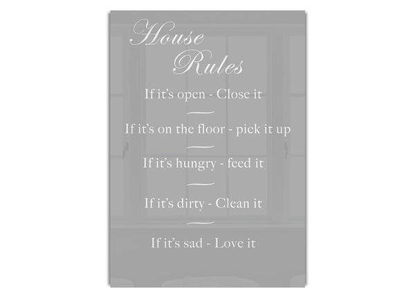 House Rules 2 Grey White