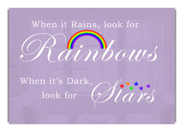 When It Rains Look For Rainbows 2 Lilac