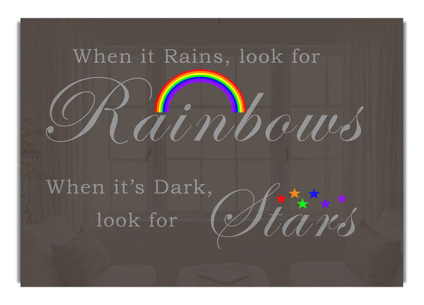 When It Rains Look For Rainbows 2 Chocolate