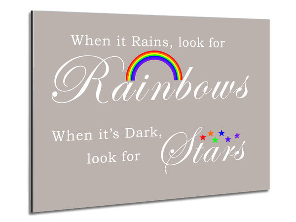 When It Rains Look For Rainbows 2 Beige