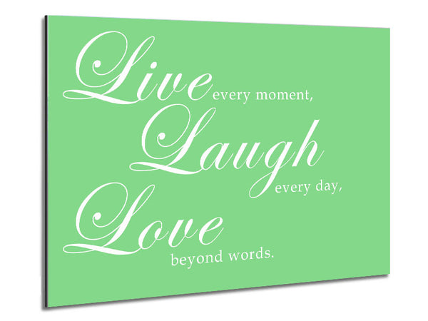 Family Quote Live Laugh Love 2 Green