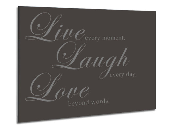 Family Quote Live Laugh Love 2 Chocolate