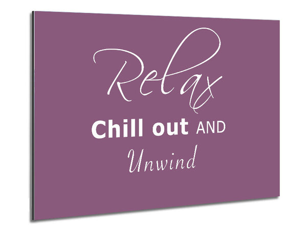 Bathroom Quote Relax Chill Out Dusty Pink