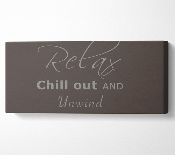 Bathroom Quote Relax Chill Out Chocolate