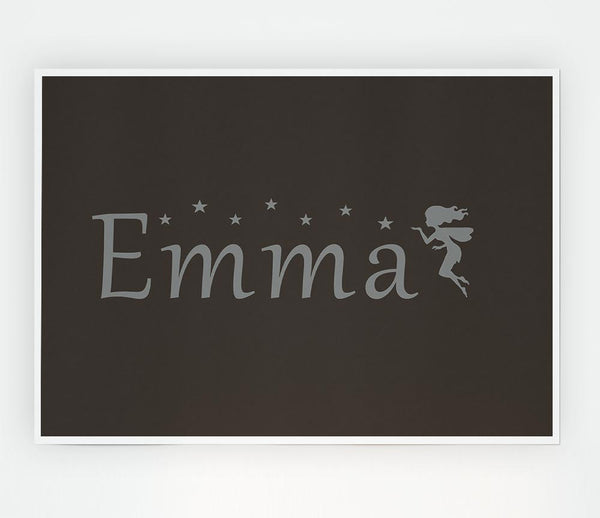 Your Name In Fairy Dust Chocolate Print Poster Wall Art