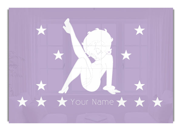 Betty Boop Your Name Stars Lilac