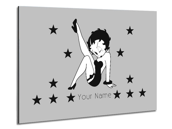 Girls Room Quote Betty Boop Your Name Stars Grey