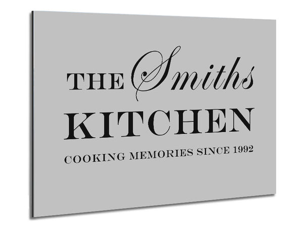 Kitchen Quote Your Family Name And Date Kitchen Grey