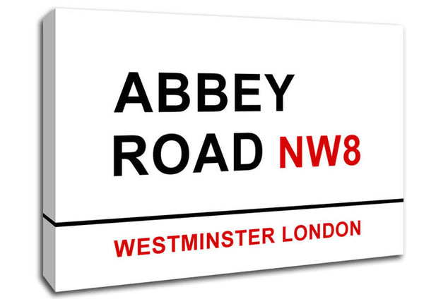 Picture of Abbey Road Signs Canvas Print Wall Art