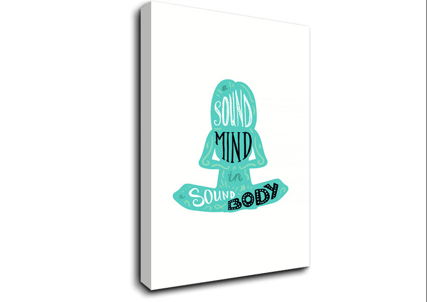 Picture of A Sound Mind In A Sound Body Canvas Print Wall Art