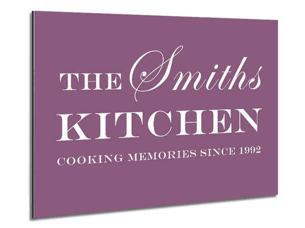 Kitchen Quote Your Family Name And Date Kitchen Dusty Pink