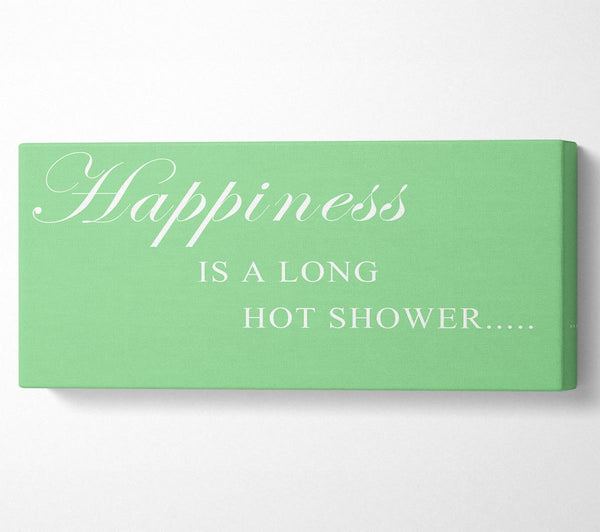 Bathroom Quote Happiness Is A Long Hot Shower Green