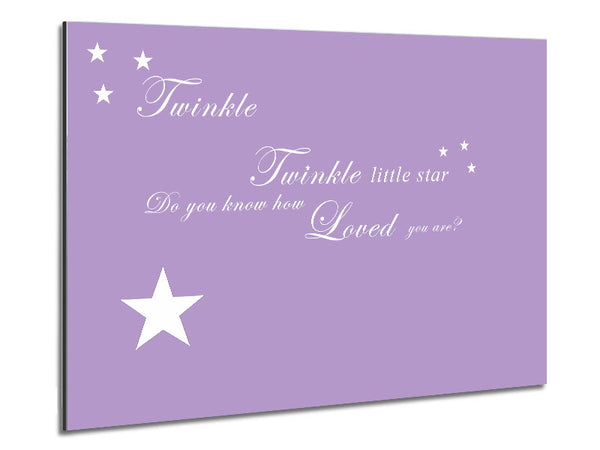 Nursery Quote Twinkle Twinkle Little Star 1 Lilac