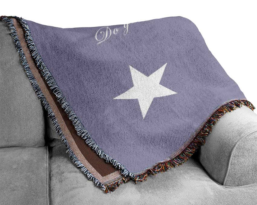 Nursery Quote Twinkle Twinkle Little Star 1 Lilac Woven Blanket