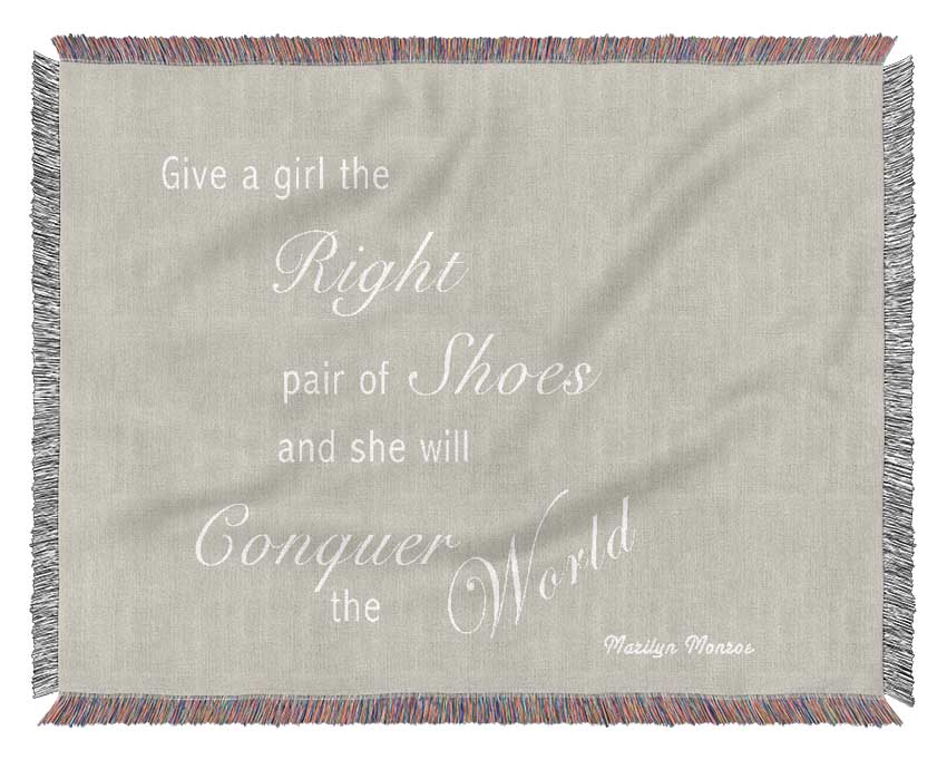 The Right Pair Of Shoes Marilyn Monroe Pink Woven Blanket