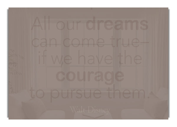 Walt Disney All Our Dreams Beige