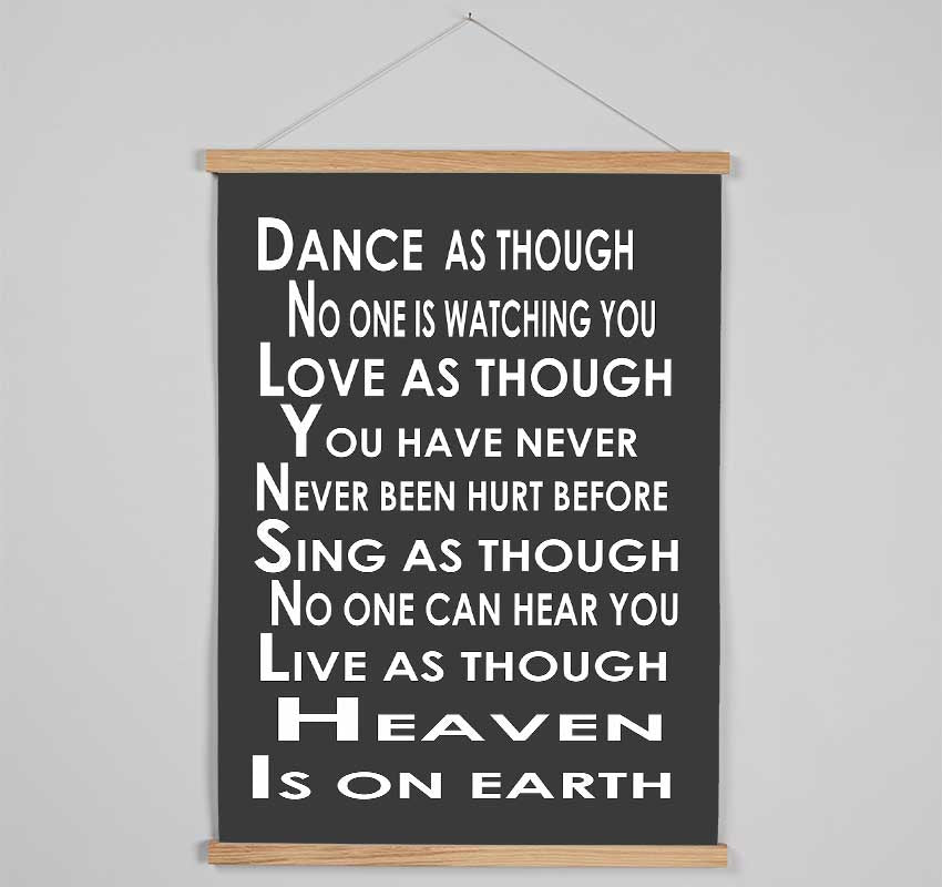 Home Quote Heaven Is On Earth Hanging Poster - Wallart-Direct UK