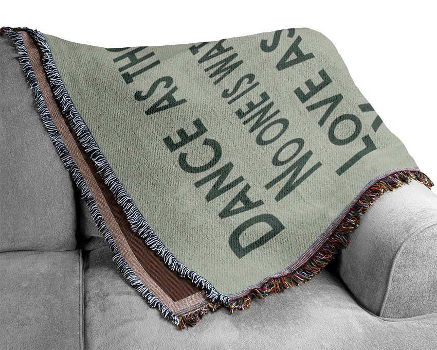 Home Quote Heaven Is On Earth Grey Woven Blanket