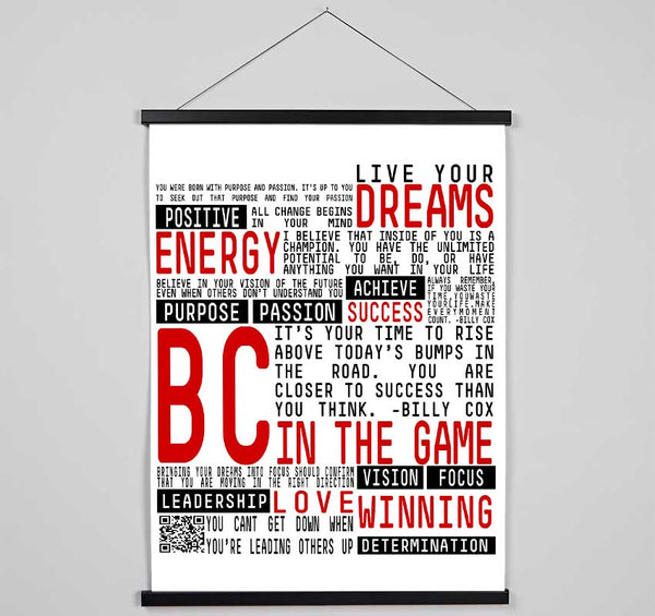 Motivational Quote Live Your Dreams Hanging Poster - Wallart-Direct UK