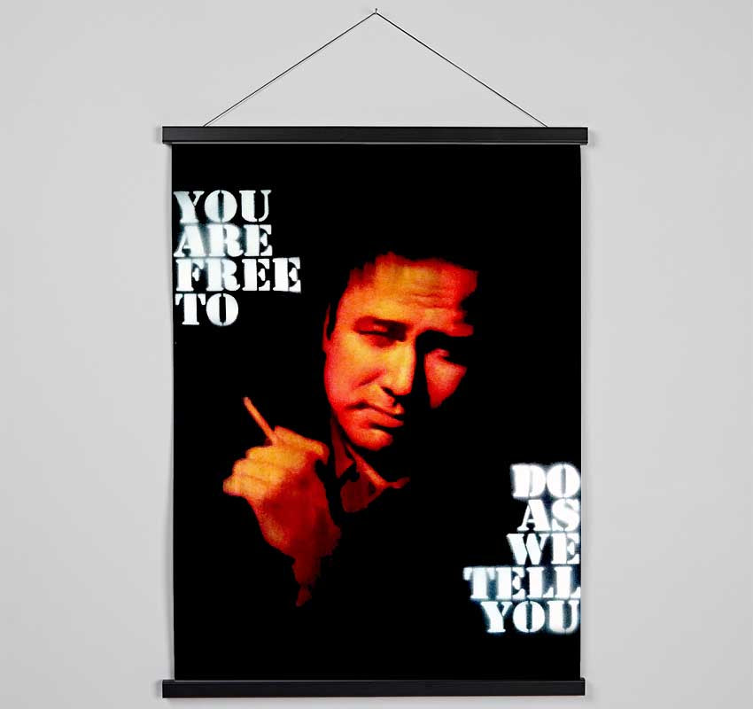 Motivational Quote Bill Hicks You Are Free Hanging Poster - Wallart-Direct UK