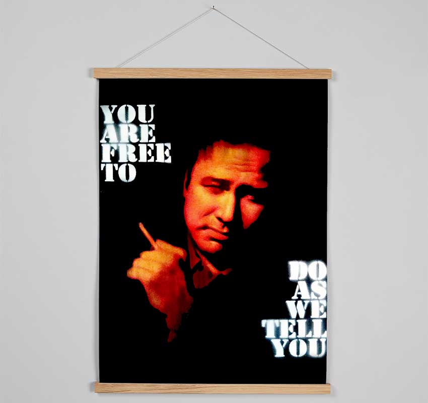 Motivational Quote Bill Hicks You Are Free Hanging Poster - Wallart-Direct UK