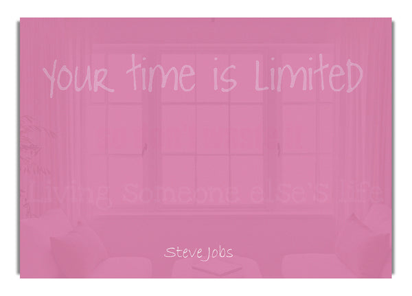 Steve Jobs Quote1 Pink