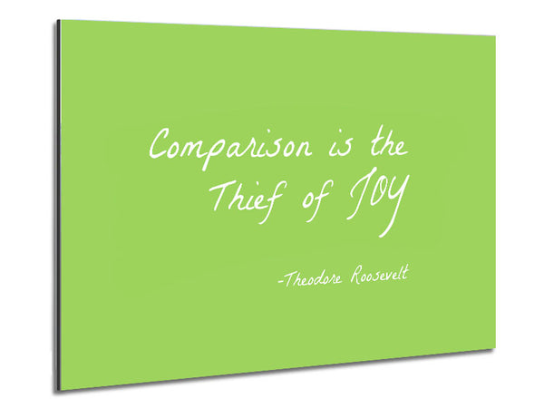 Theodore Roosevelt Comparison Is The Thief Of Joy Lime Green