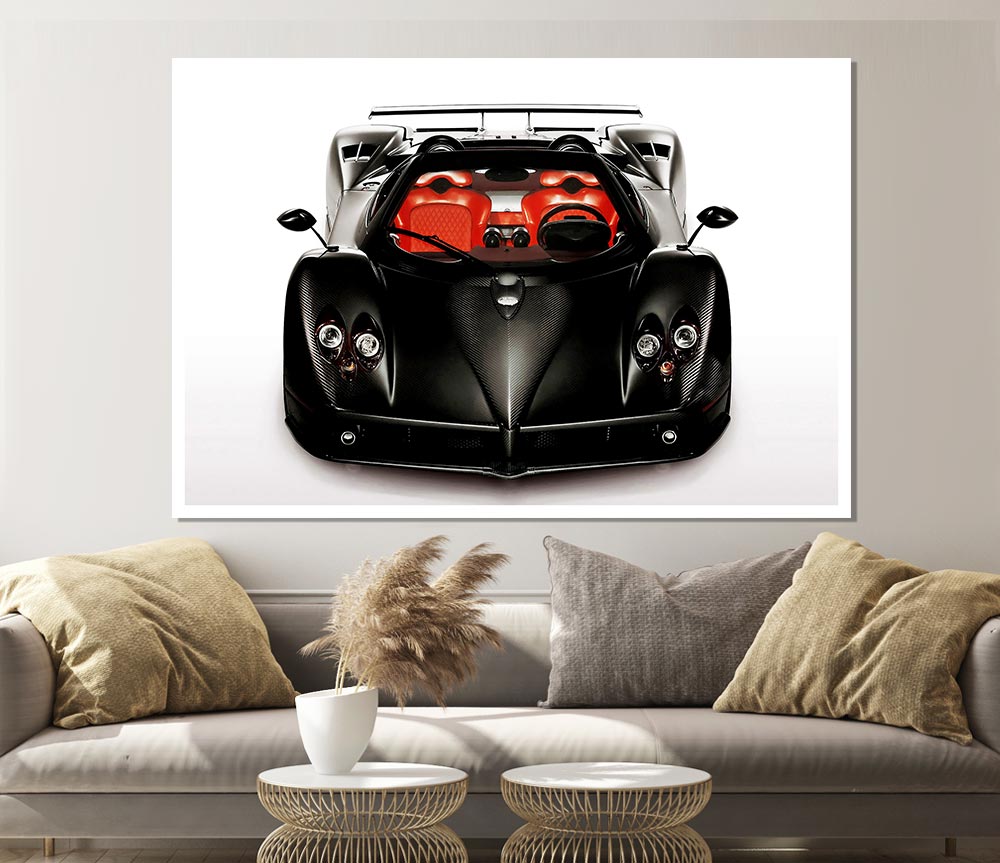 Zonda Jet Black Print Poster Wall Art