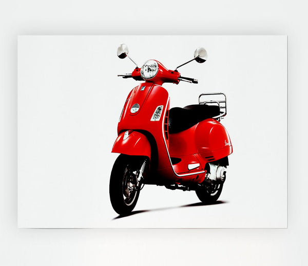 Vespa Mopede Print Poster Wall Art