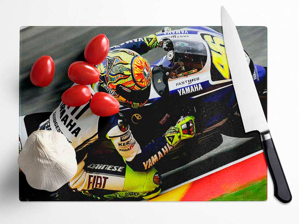 Valentino Rossi Glass Chopping Board