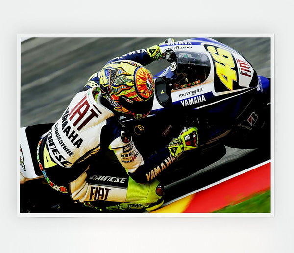 Valentino Rossi Print Poster Wall Art