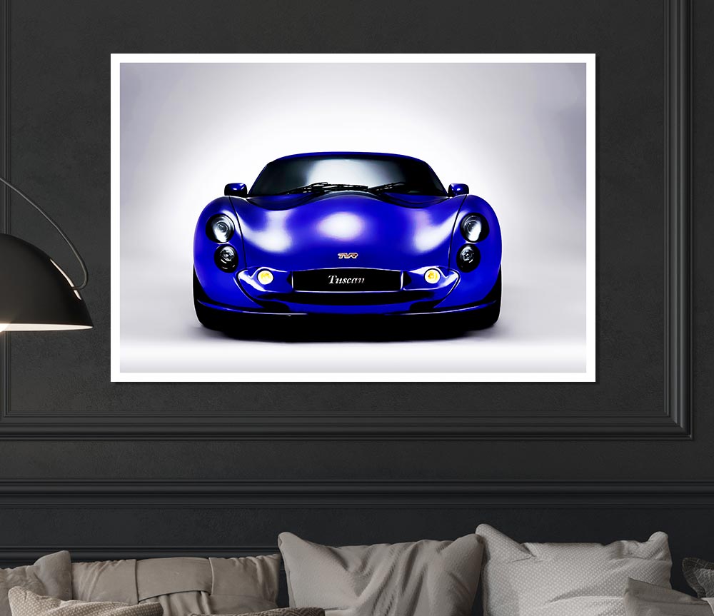 Tvr Tuscan Blue Purple Print Poster Wall Art