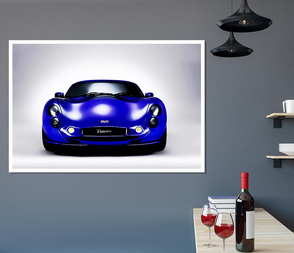 Tvr Tuscan Blue Purple Print Poster Wall Art