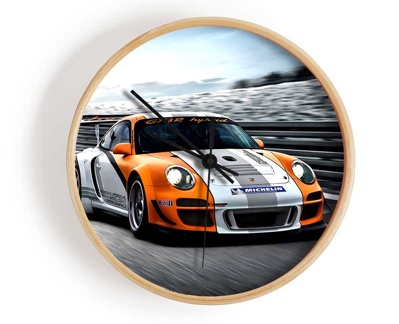 Porsche Gt3 R Hybrid Clock - Wallart-Direct UK