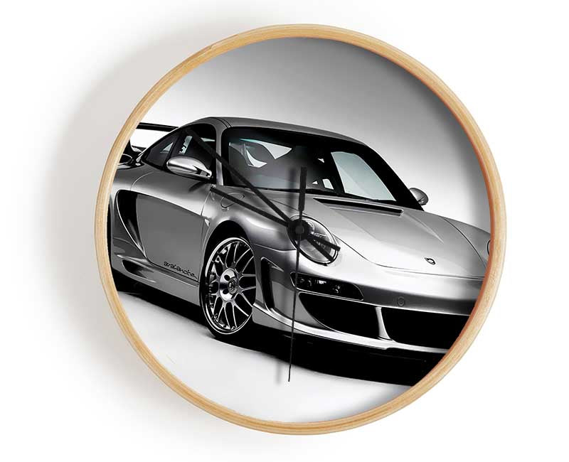 Porsche 911 Silver Clock - Wallart-Direct UK