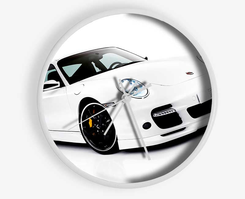 Porsche 911 Gt White Clock - Wallart-Direct UK