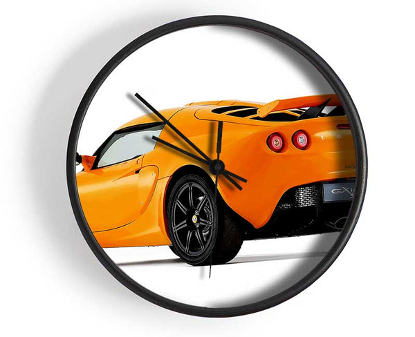 Orange Lotus Elite Rear Clock - Wallart-Direct UK