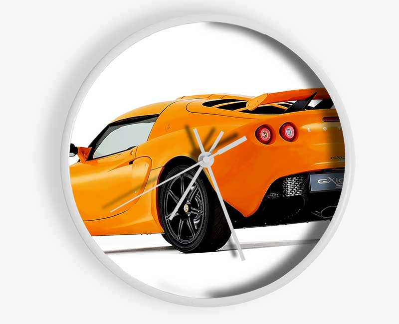 Orange Lotus Elite Rear Clock - Wallart-Direct UK