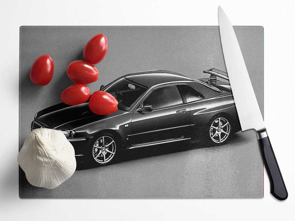 Nissan Skyline Grey Glass Chopping Board