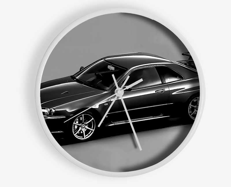 Nissan Skyline Grey Clock - Wallart-Direct UK