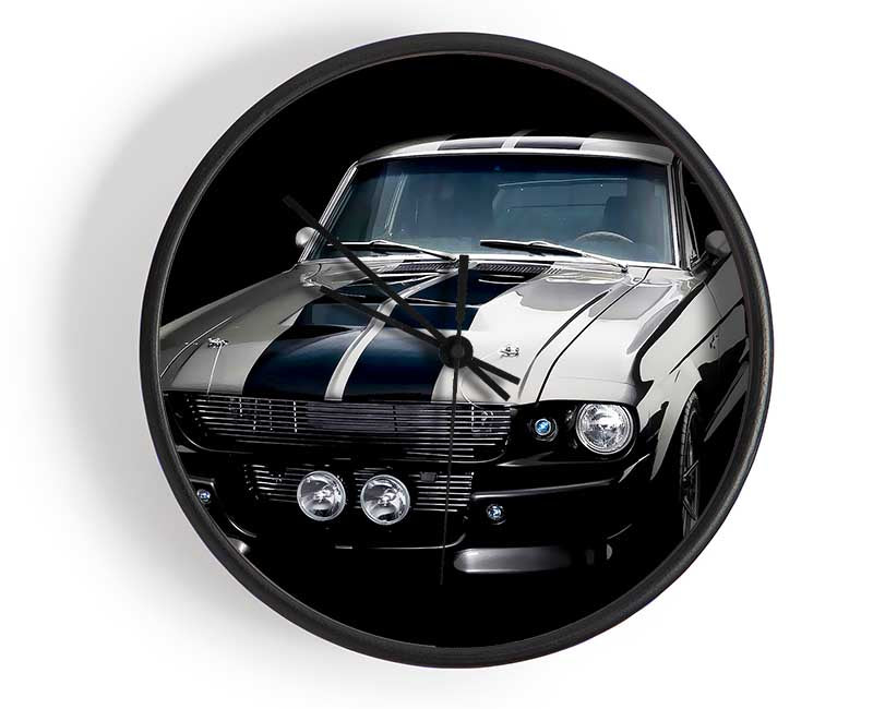 Mustang Stripes Clock - Wallart-Direct UK