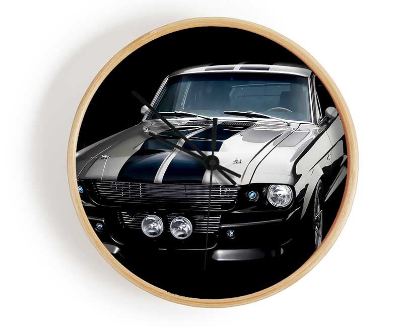 Mustang Stripes Clock - Wallart-Direct UK