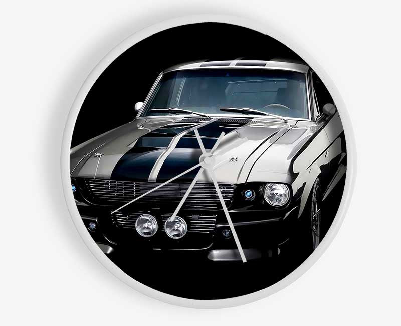 Mustang Stripes Clock - Wallart-Direct UK