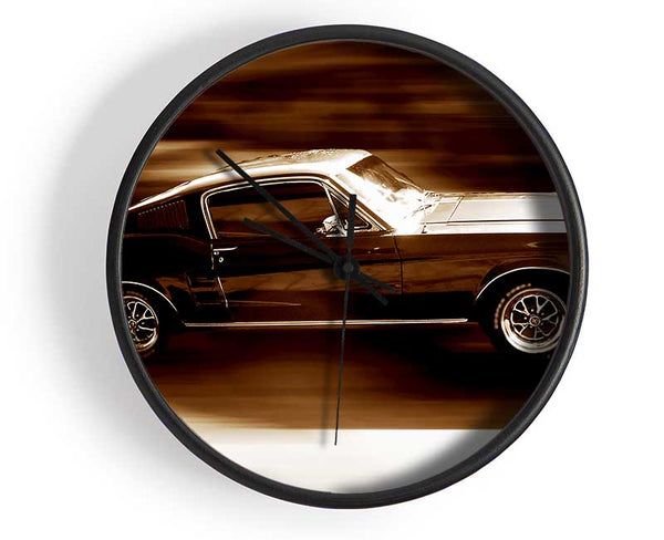 Mustang On The Move Clock - Wallart-Direct UK